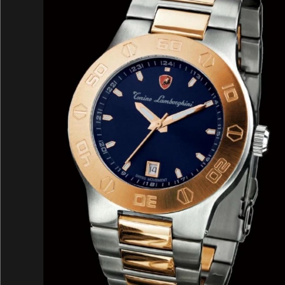 Tonino Lamborghini gold and silver watch new with box